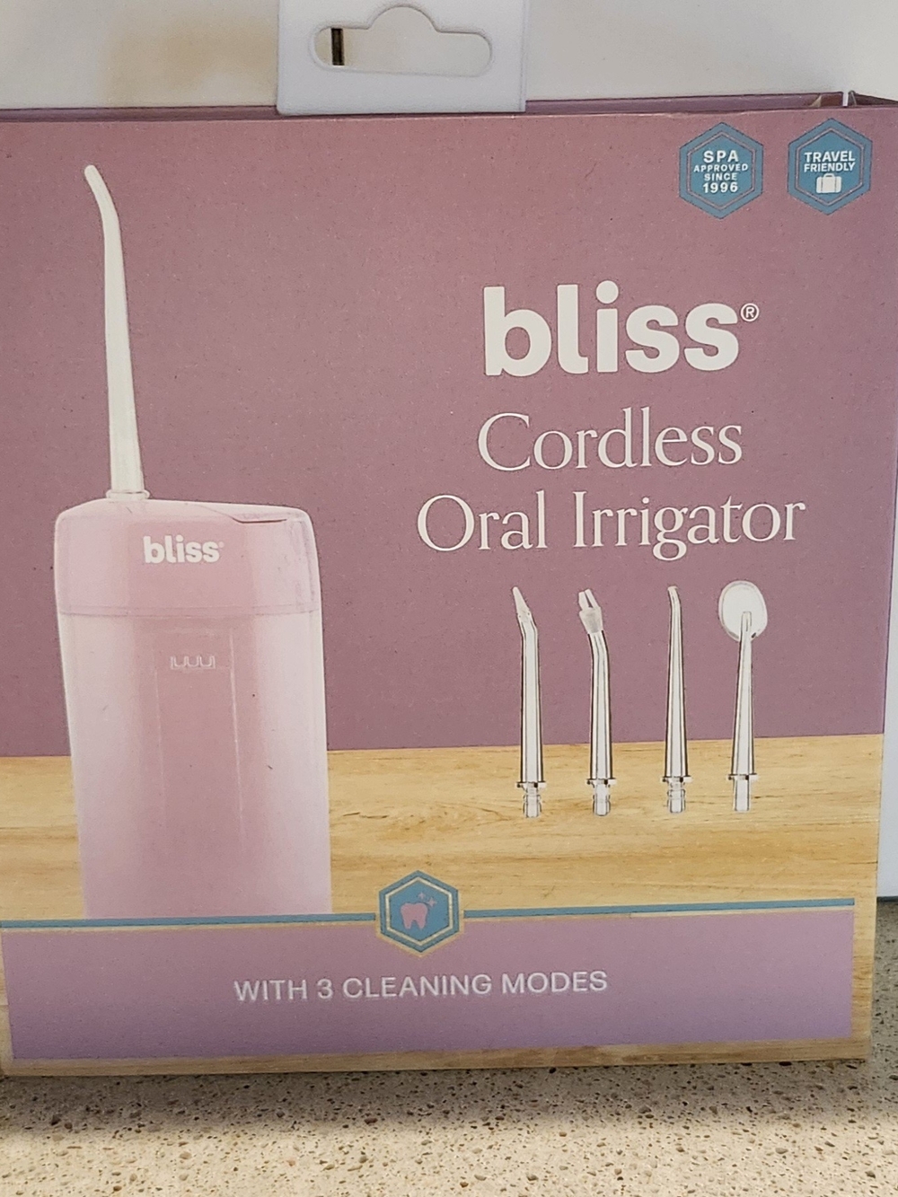 Bliss Cordless Oral Irrigator - Pink